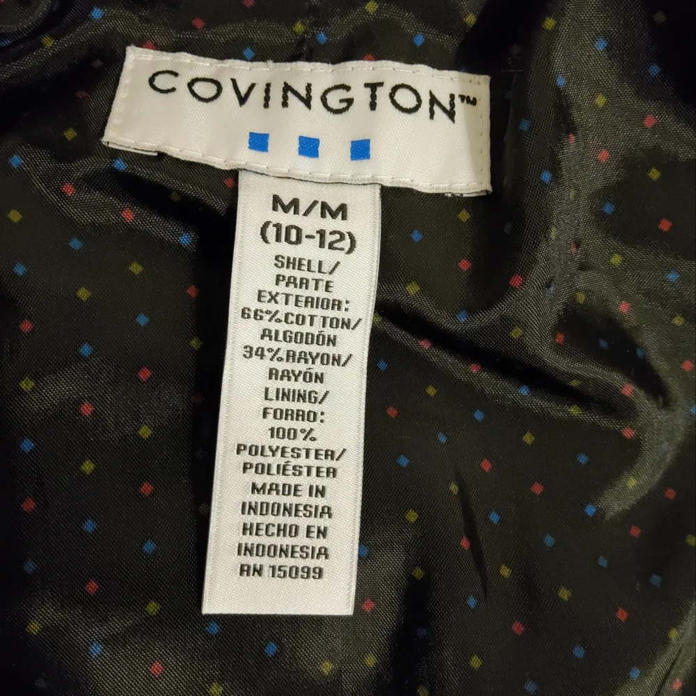 Covington Magenta Velvet Long Sleeve Jacket With 4 Pockets Size M/M (10-12) - Picture 6 of 9